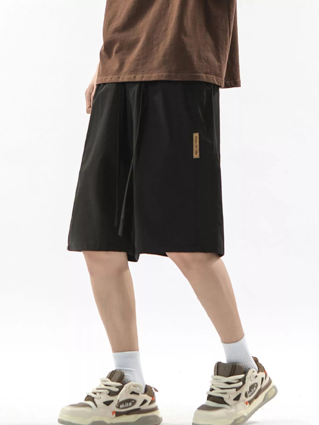 Men's Full Size Drawstring Casual Loose-Fit Pants Plus Size