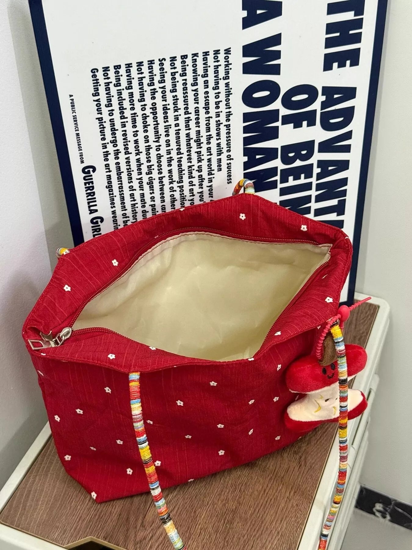 Apple Core Charm Tote Bag