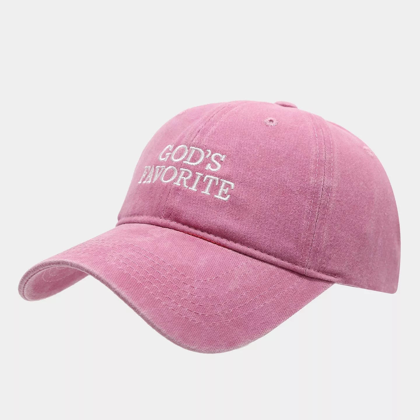 Embroidered Washed Baseball Cap