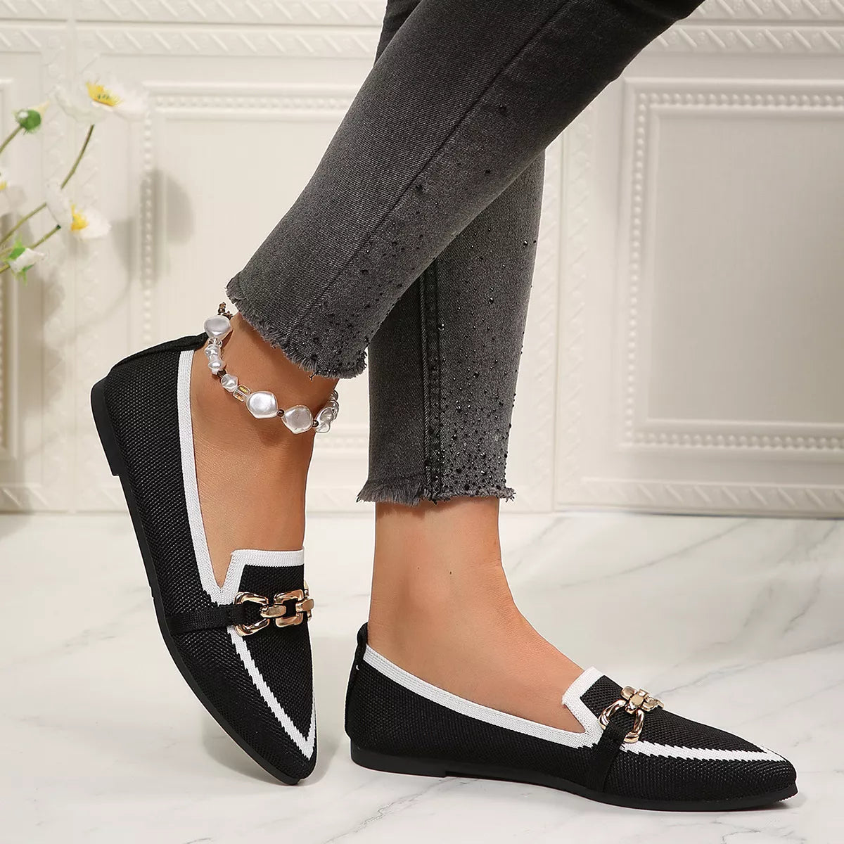 Point Toe Slip-Ons