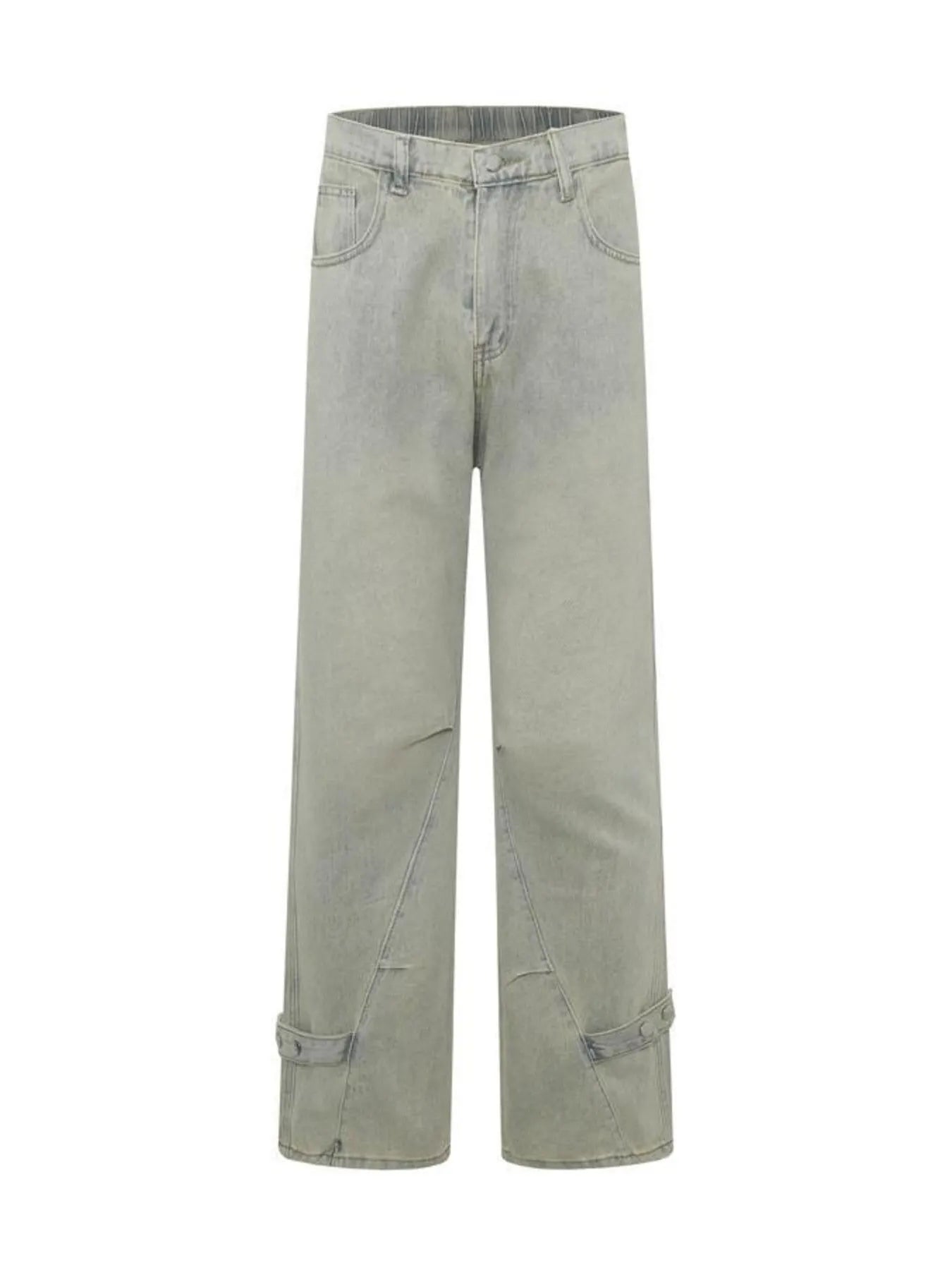 Men's High Waist Wide Leg Jeans