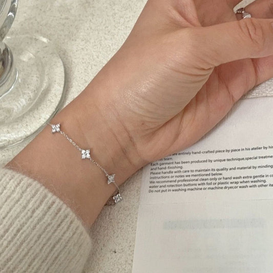 Four-Leaf Clover Charm Bracelet