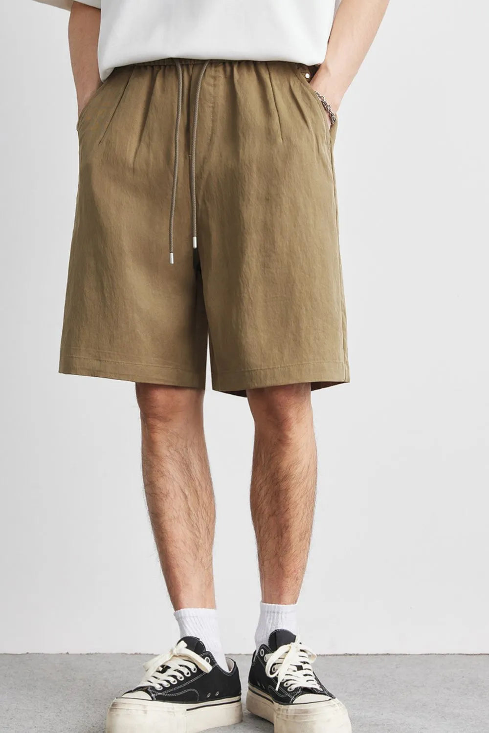 Men's Full Size Relaxed Drawstring Shorts Plus Size