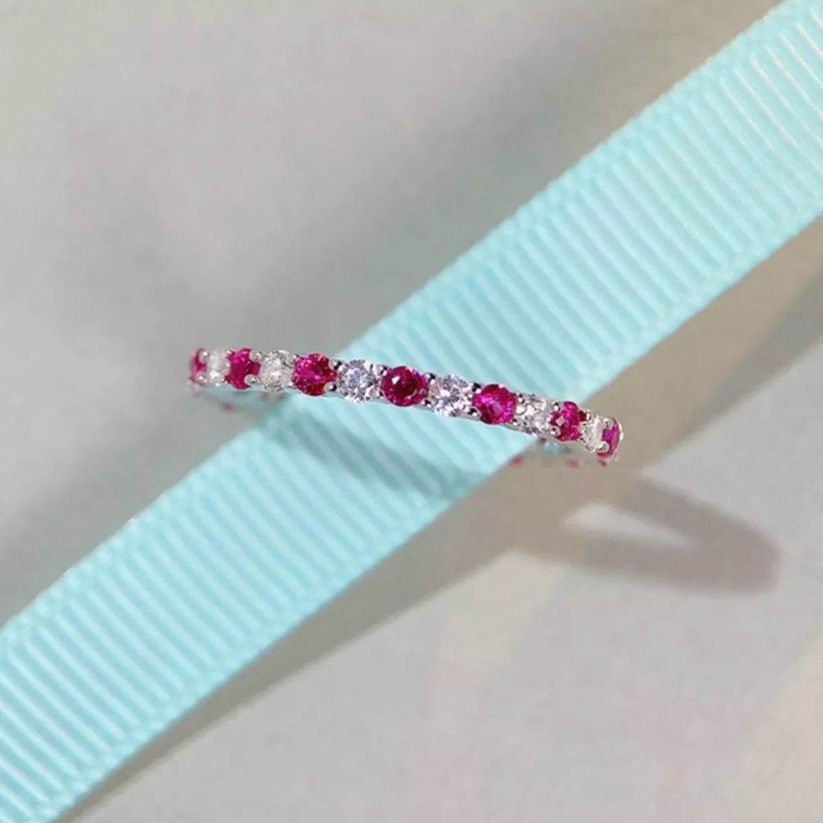 925 Sterling Silver Zircon Ring