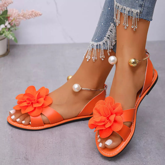 Flower Open Toe Sandals