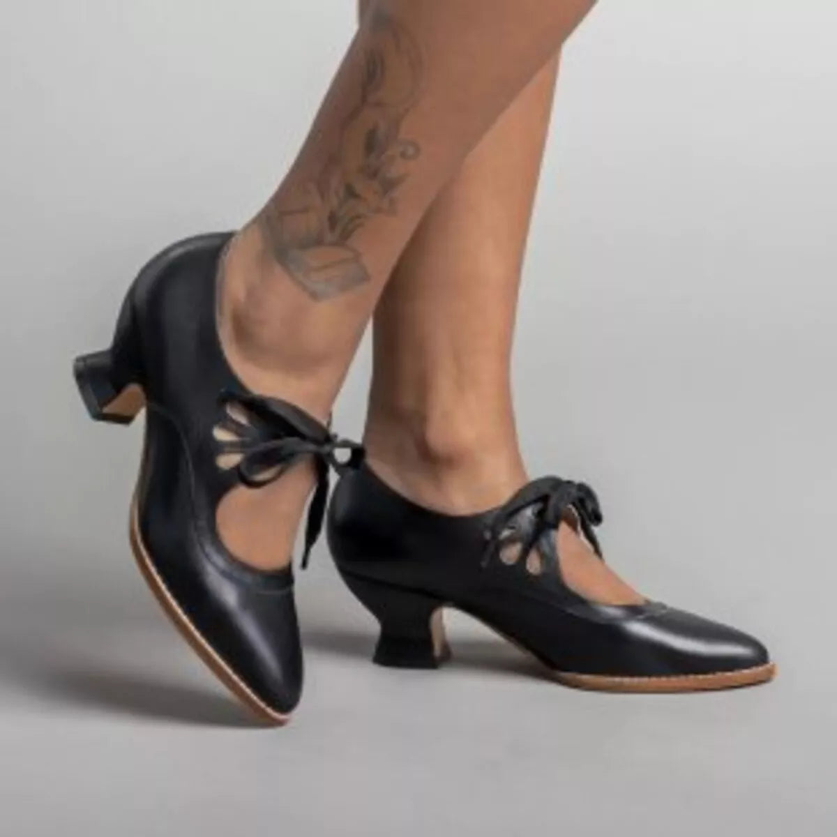 Point Toe Block Heel Shoes