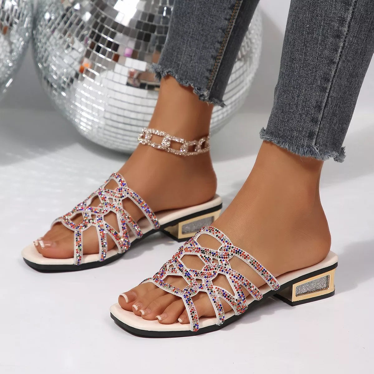 Open Toe Flats Sandals