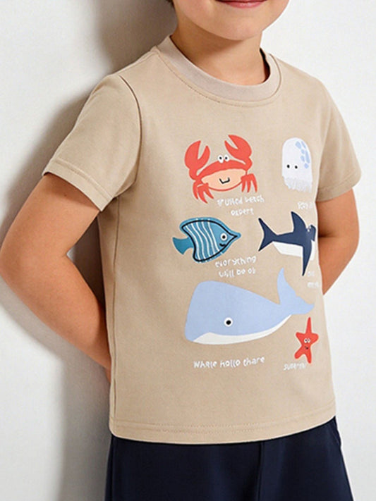 Children's Ocean Graphic Short Sleeve Tee
