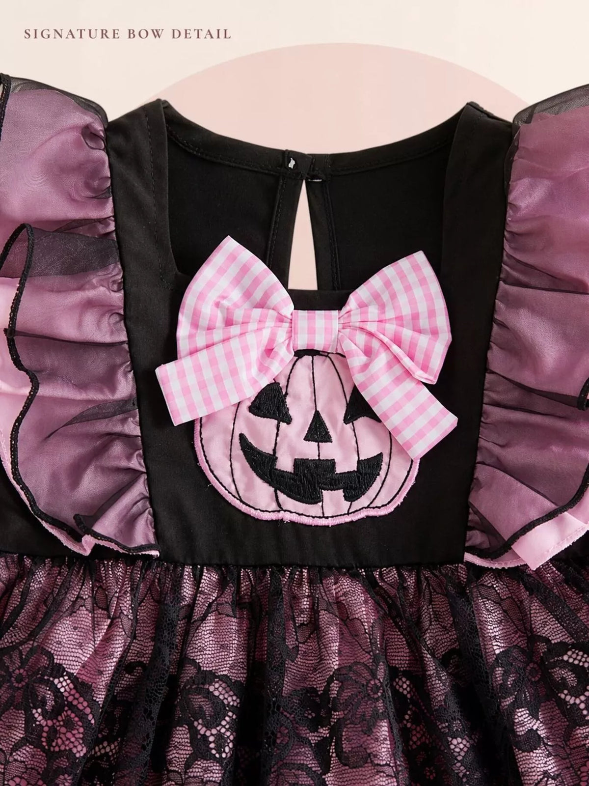 Children's Halloween Lolita Style Pumpkin Print Dress