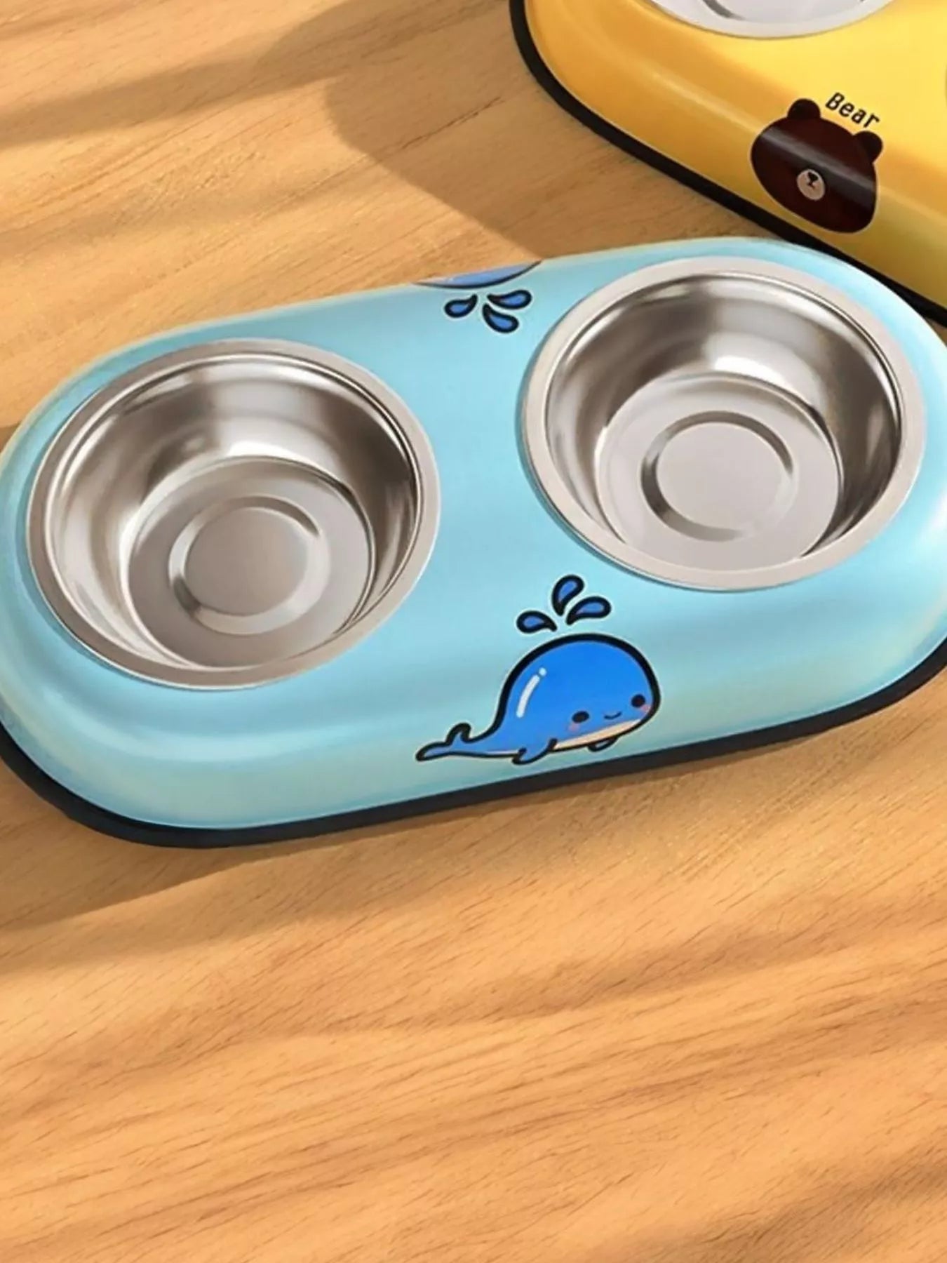 Cartoon Double Pet Bowls