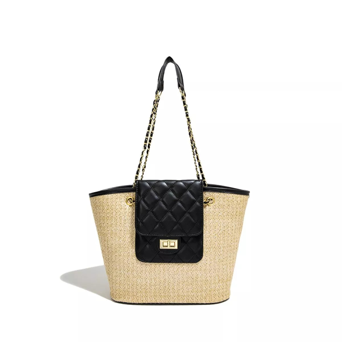 Woven Straw Shoulder Bag