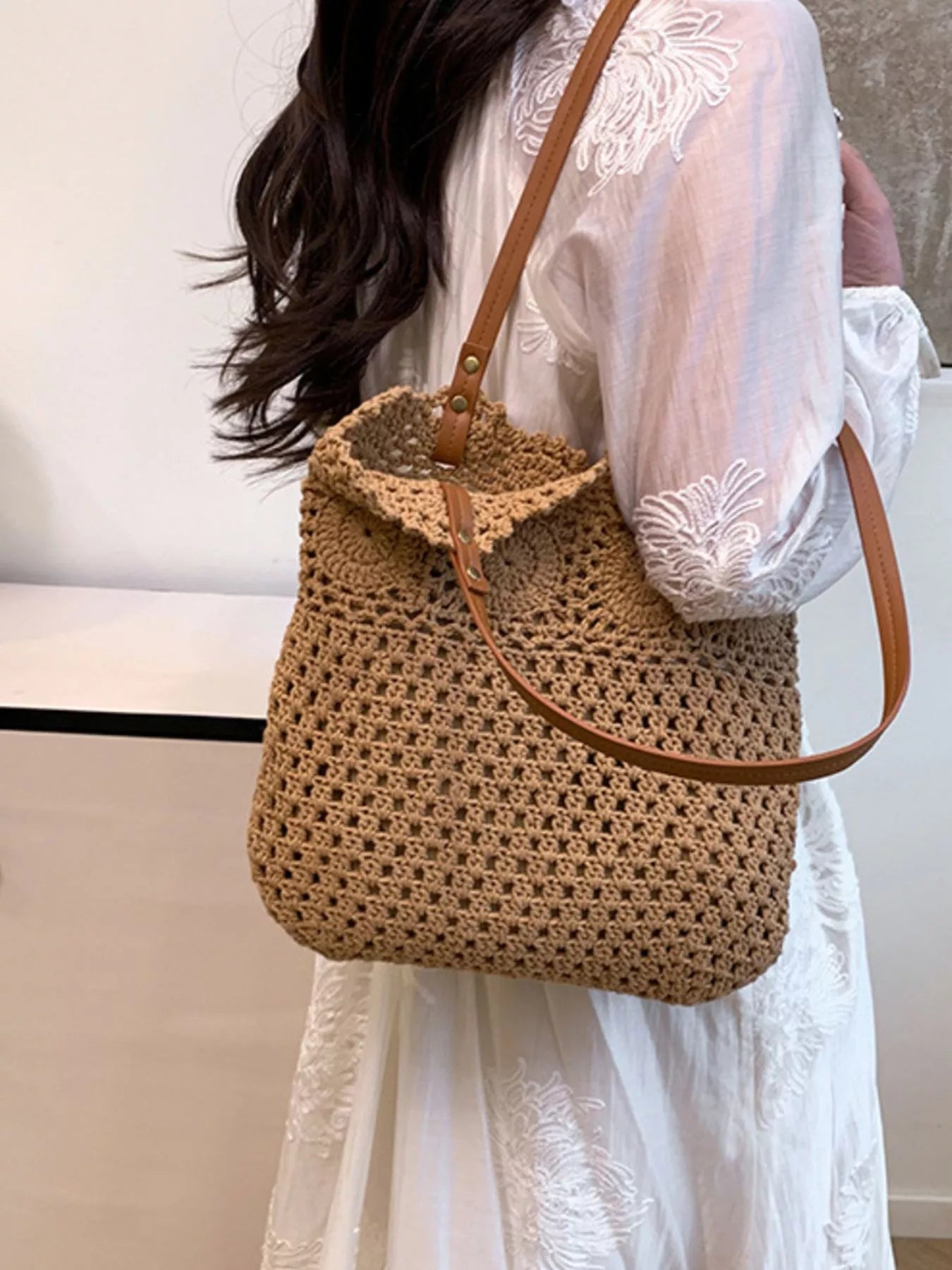 Crochet Knit Shoulder Bag