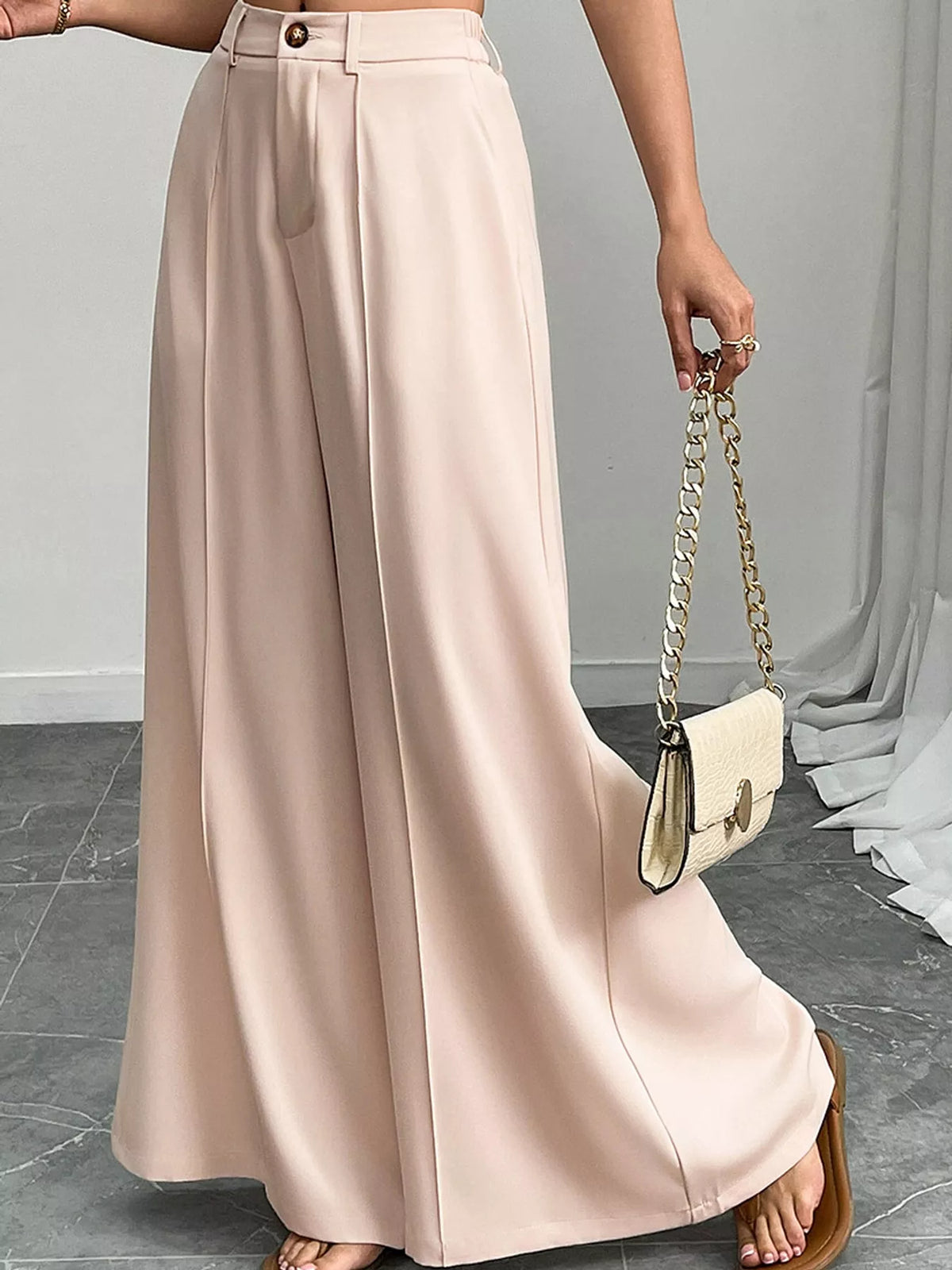 High-Waisted Wide-Leg Pants