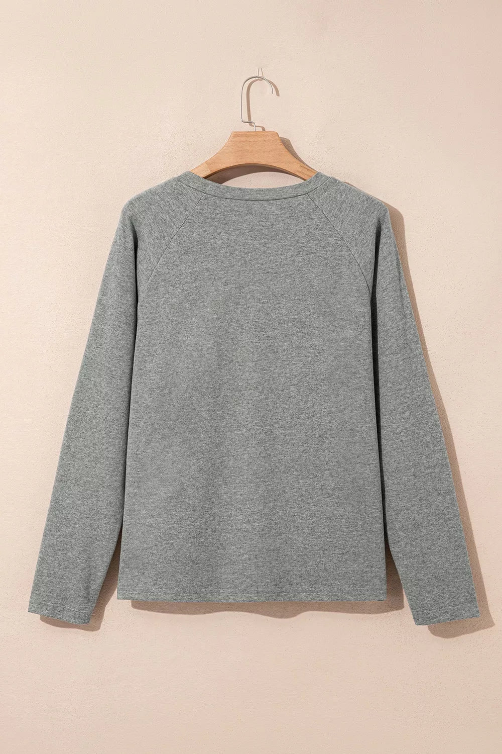 Seam Detail Raglan Long Sleeve Top