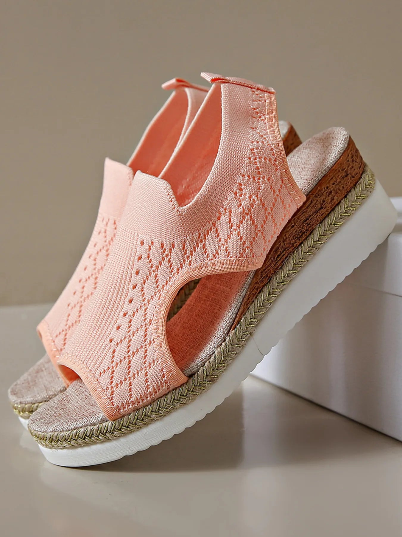 Open Toe Platform Wedge Sandals