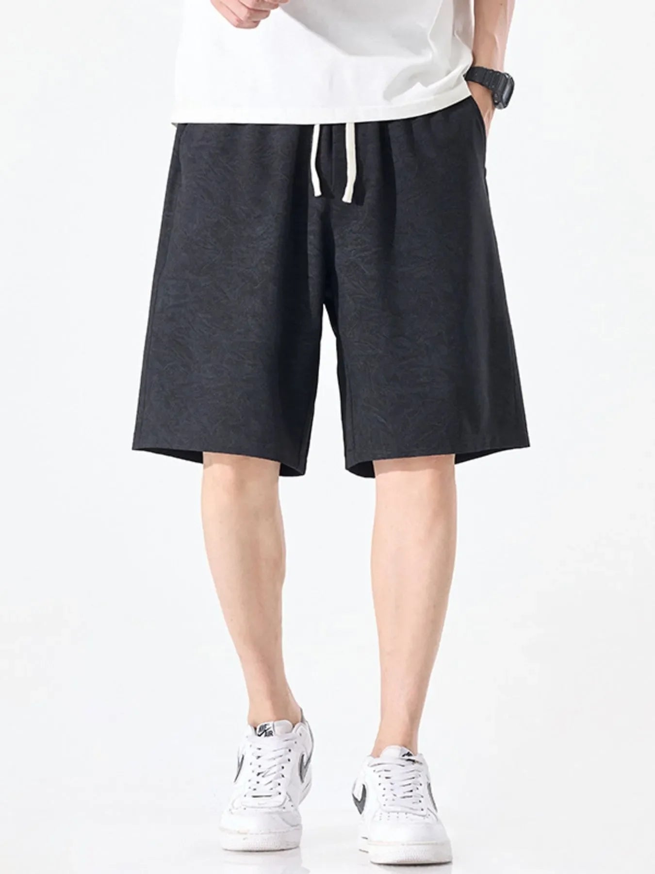Men's Plus Size Drawstring Loose Fit Shorts
