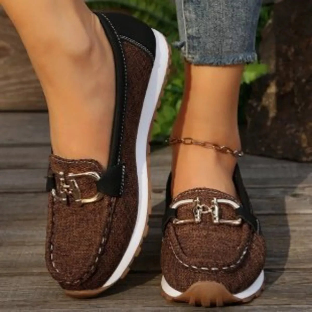 Round Toe Slip-Ons