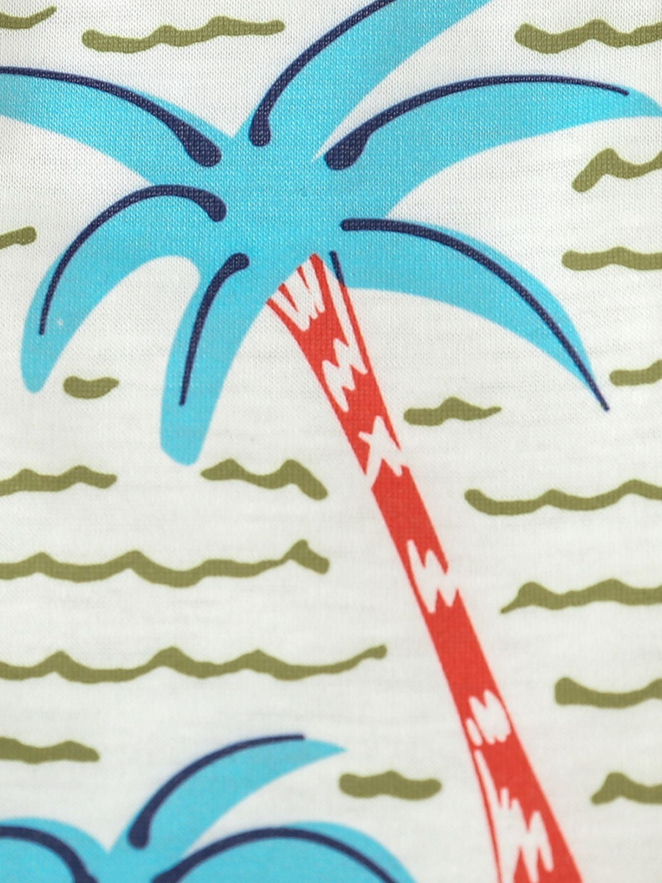 Children's Tropical Palm Print Tank Top & Shorts Set