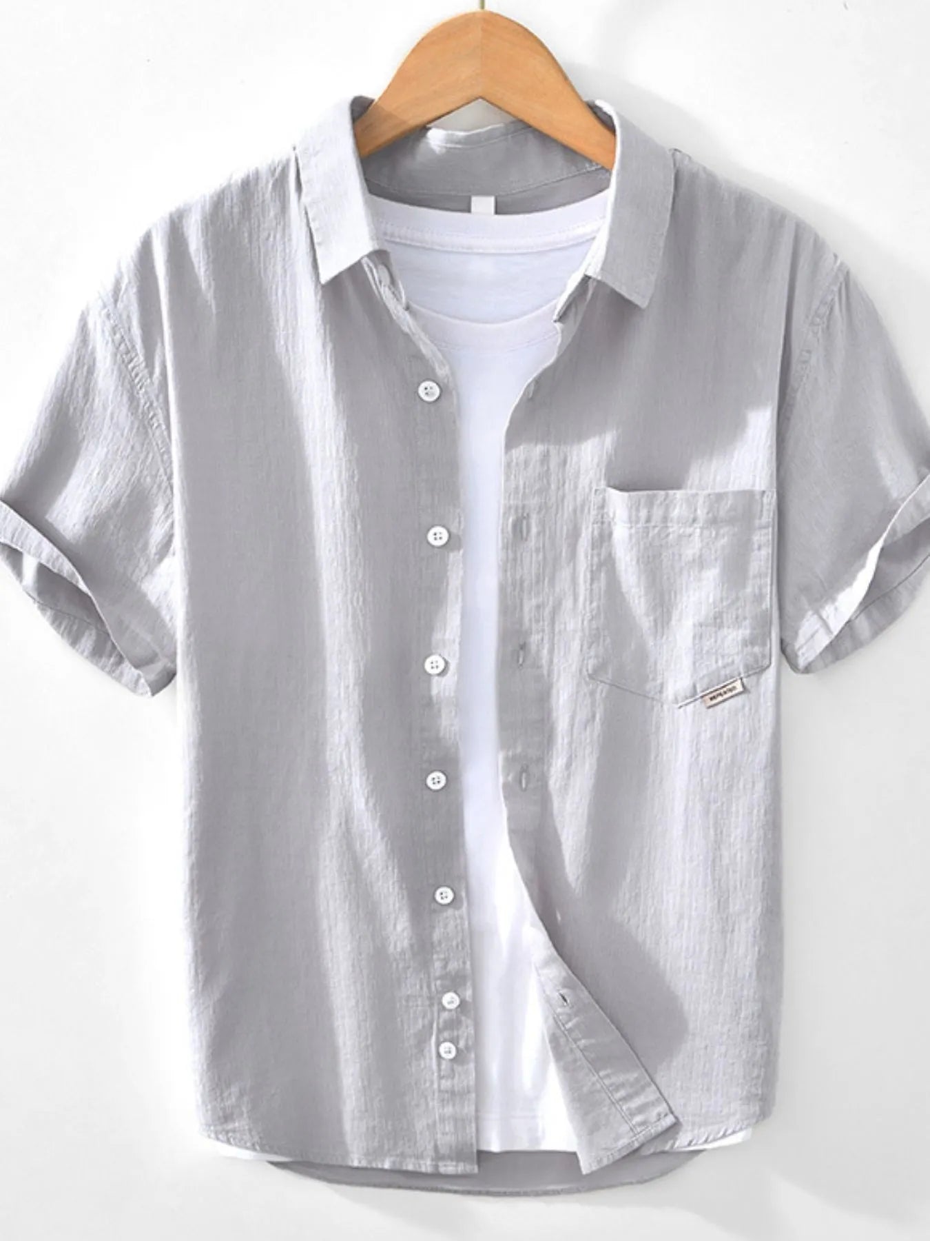 Men's Button Up Short Sleeve Shirt