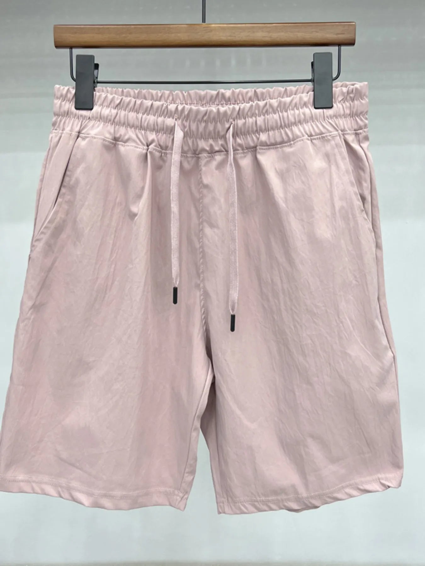 Men's Plus Size Drawstring Shorts with Pockets