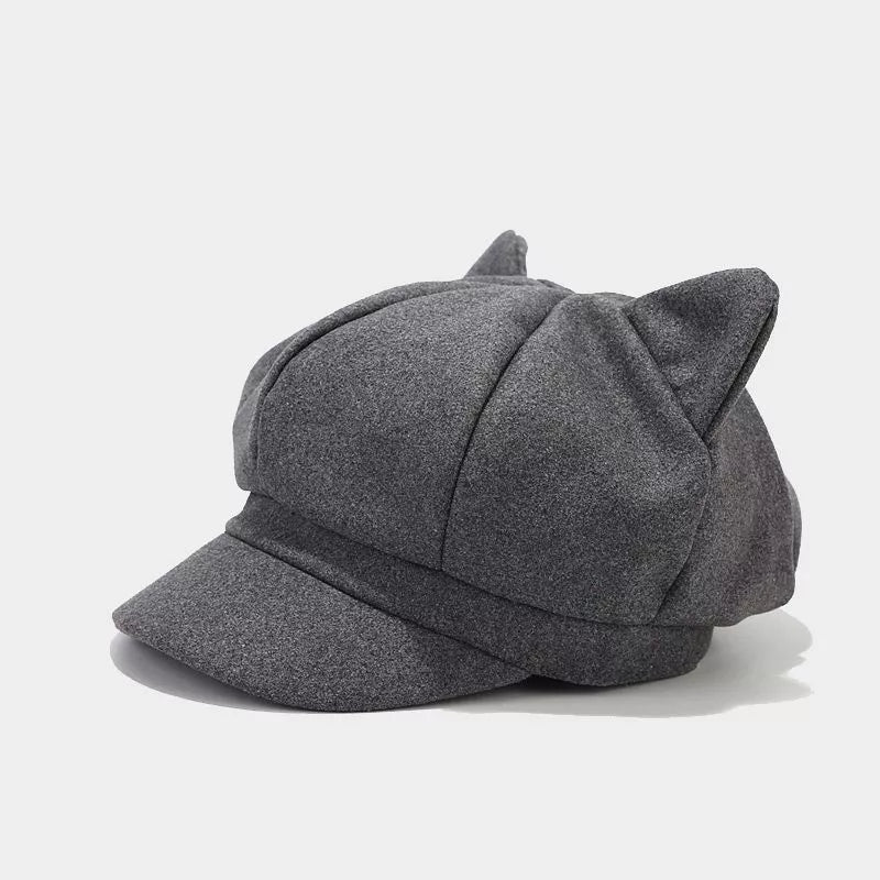 Cat Ear Newsboy Hat