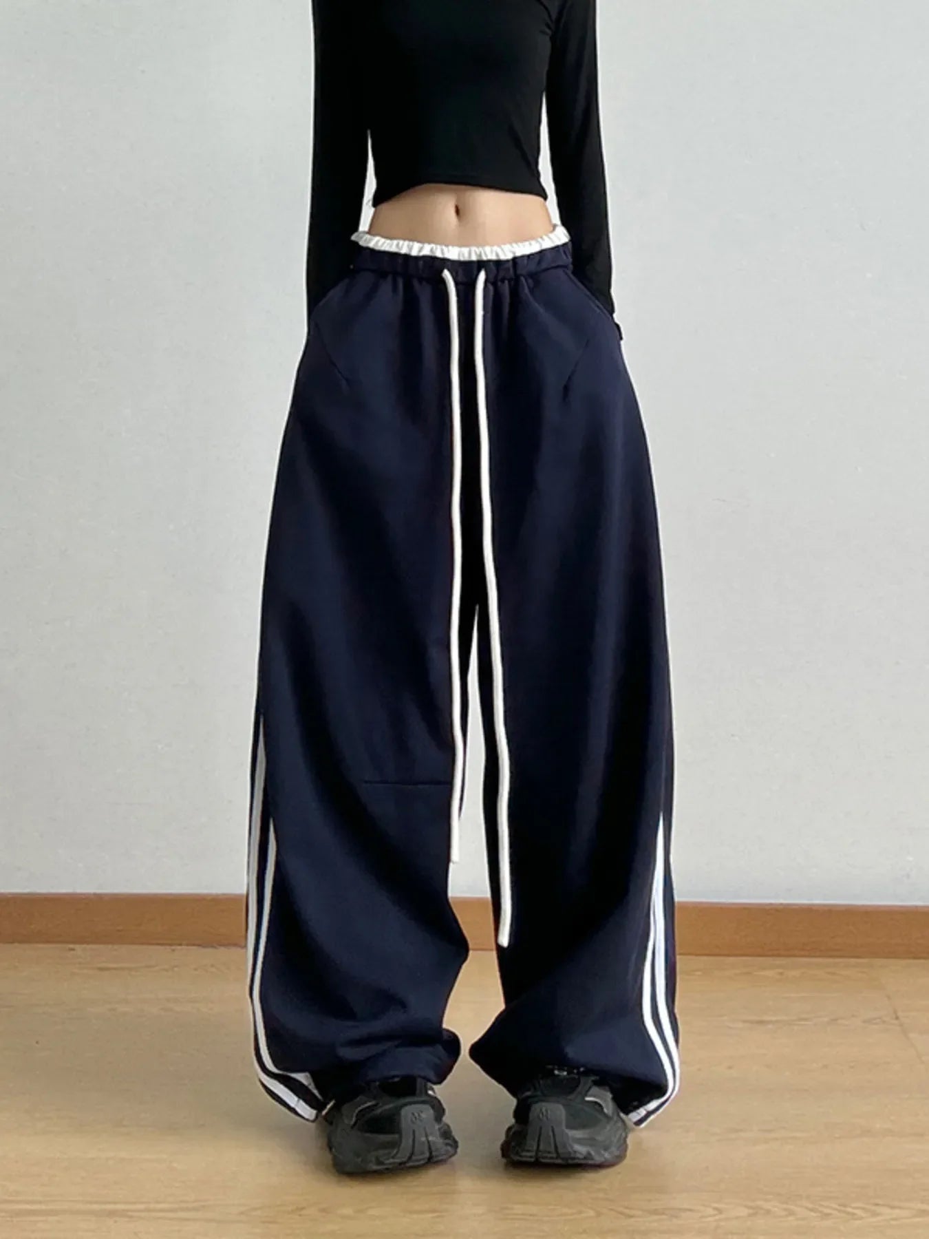 Wide Leg Drawstring Pants