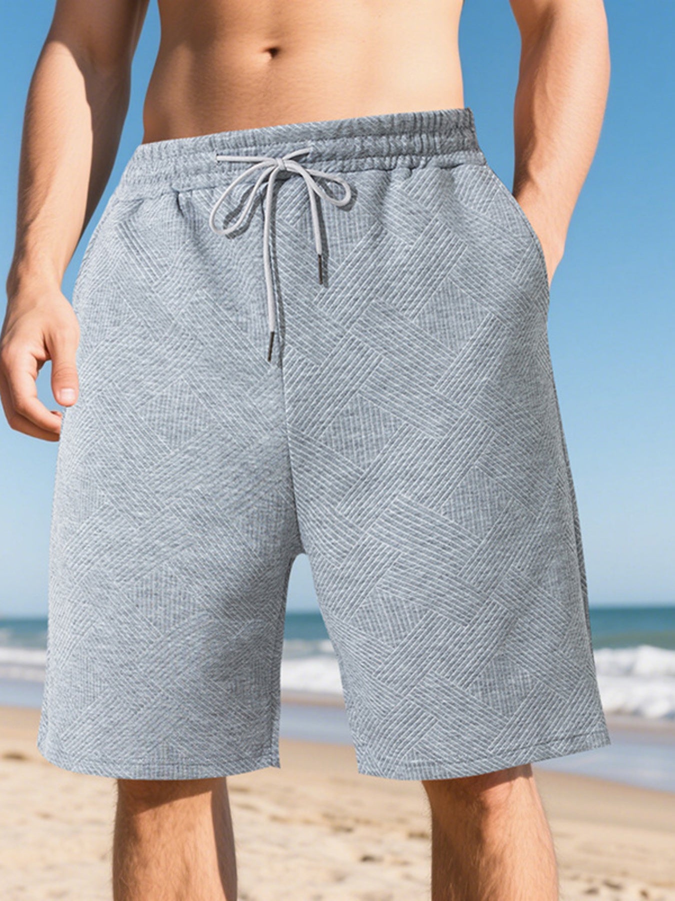 Men's Full Size Relaxed Fit Drawstring Shorts Plus Size