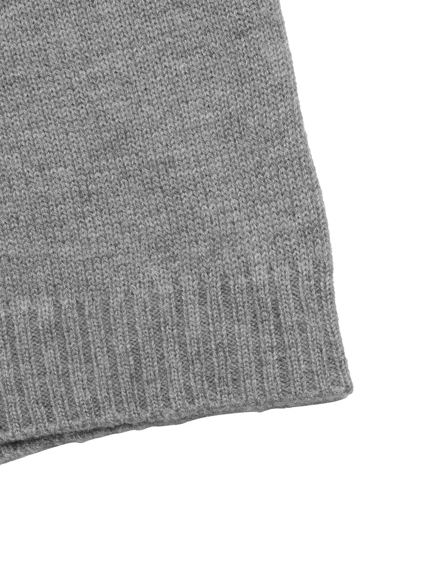 Contrast Collar Dropped Shoulder Sweater