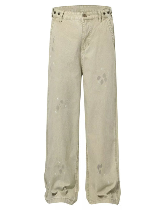 Men's Ink-Splash Loose Fit Pants