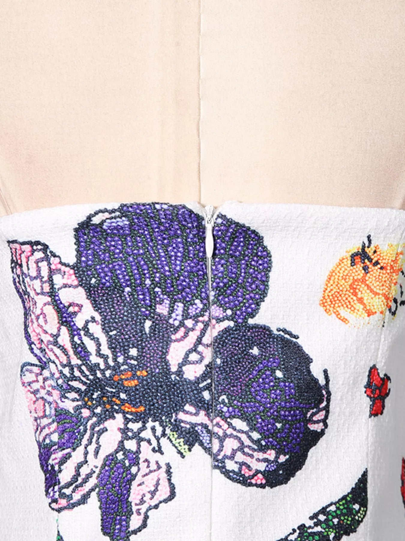 Strapless Floral Mini Dress