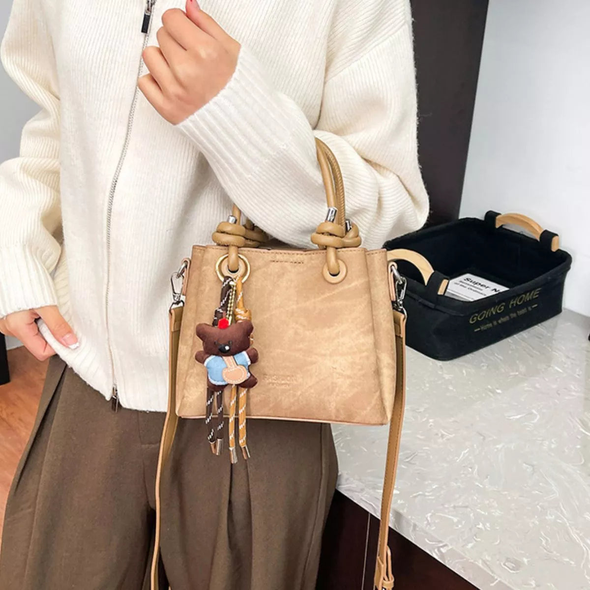 PU Leather Crossbody Bag
