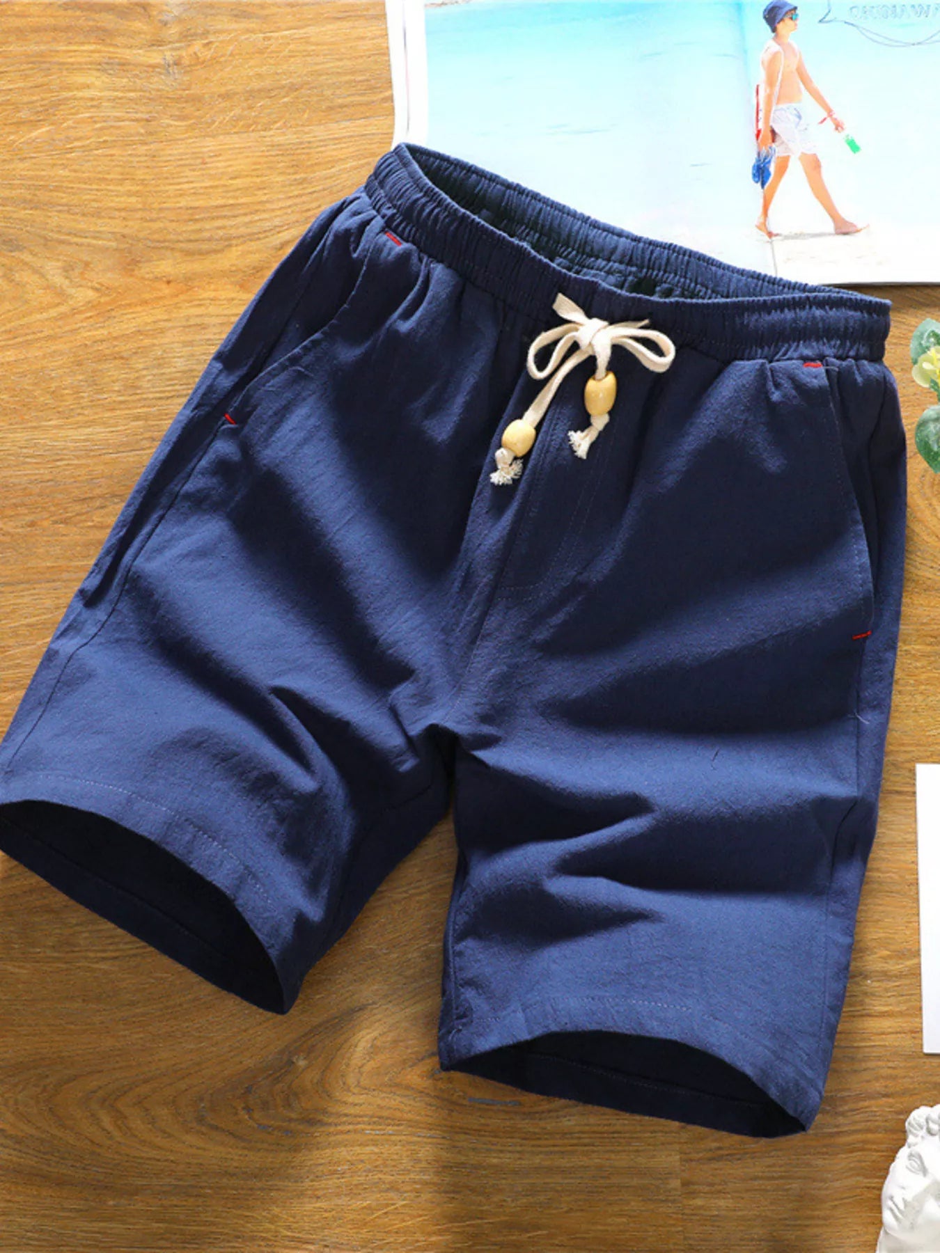 Men's Plus Size Casual Drawstring Summer Shorts