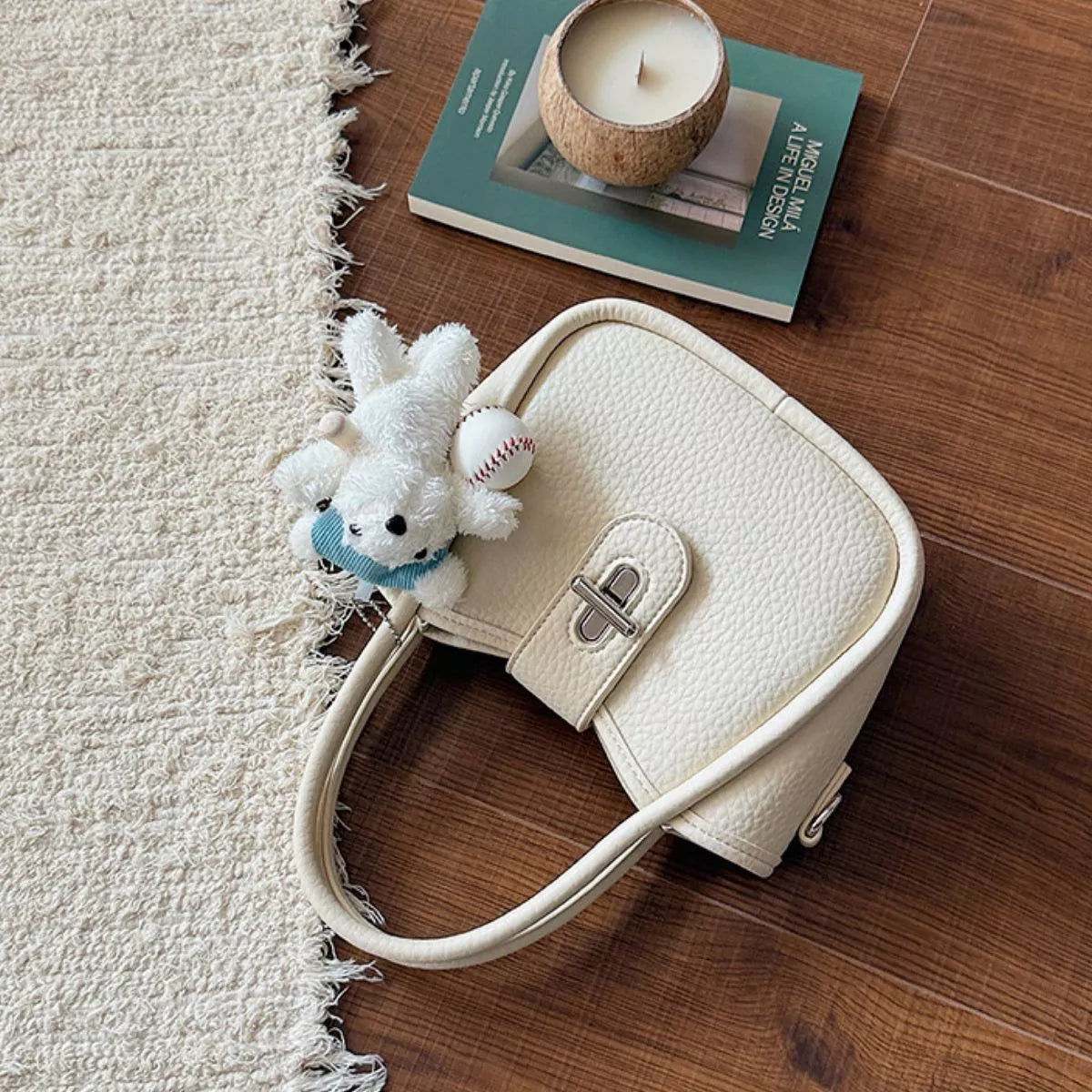 Textured Bucket Handbag