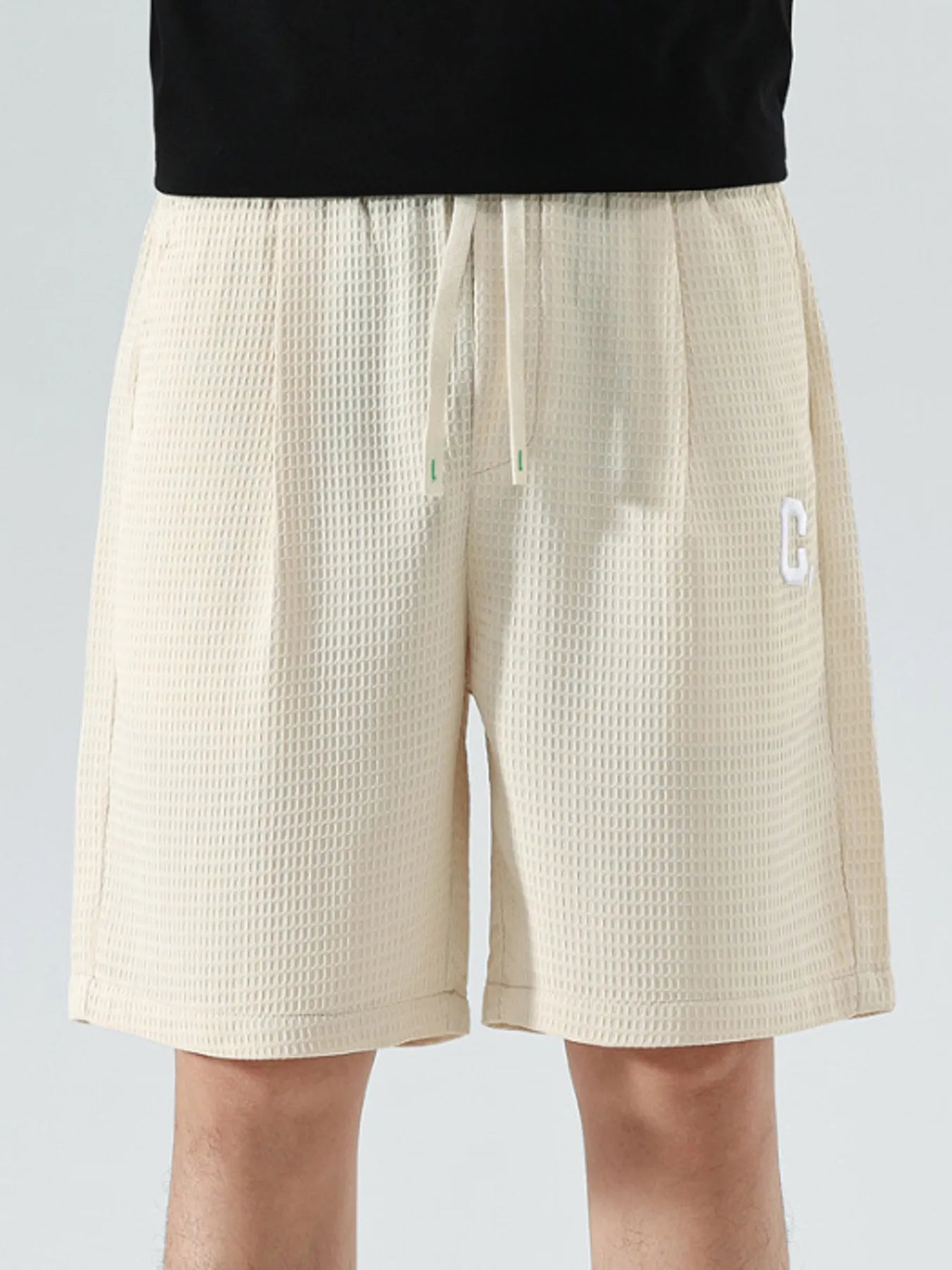 Men's Drawstring Pocketed Shorts