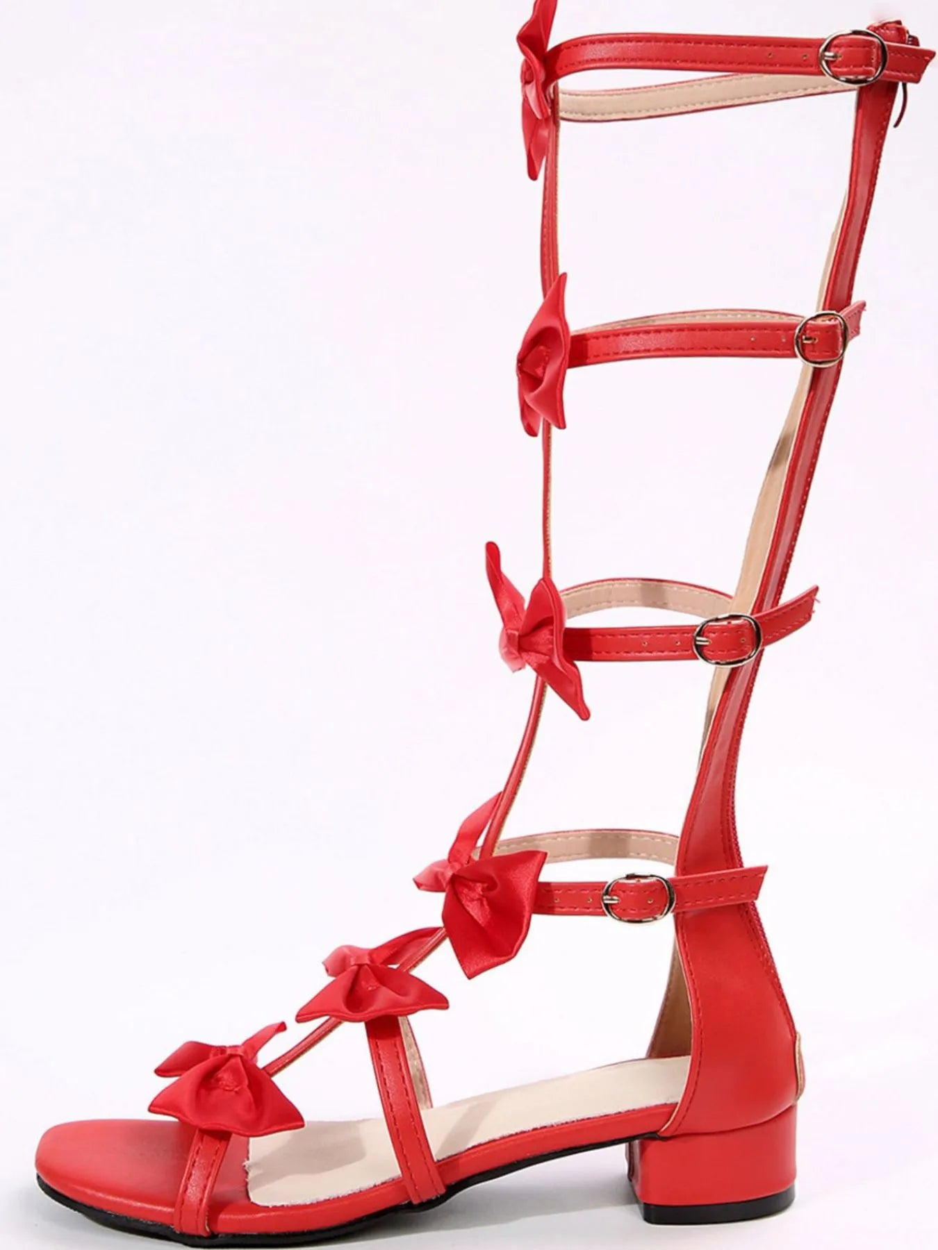 Bow Low Heels Sandals