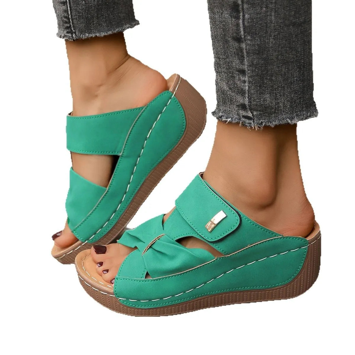 Open Toe Wedge Sandals