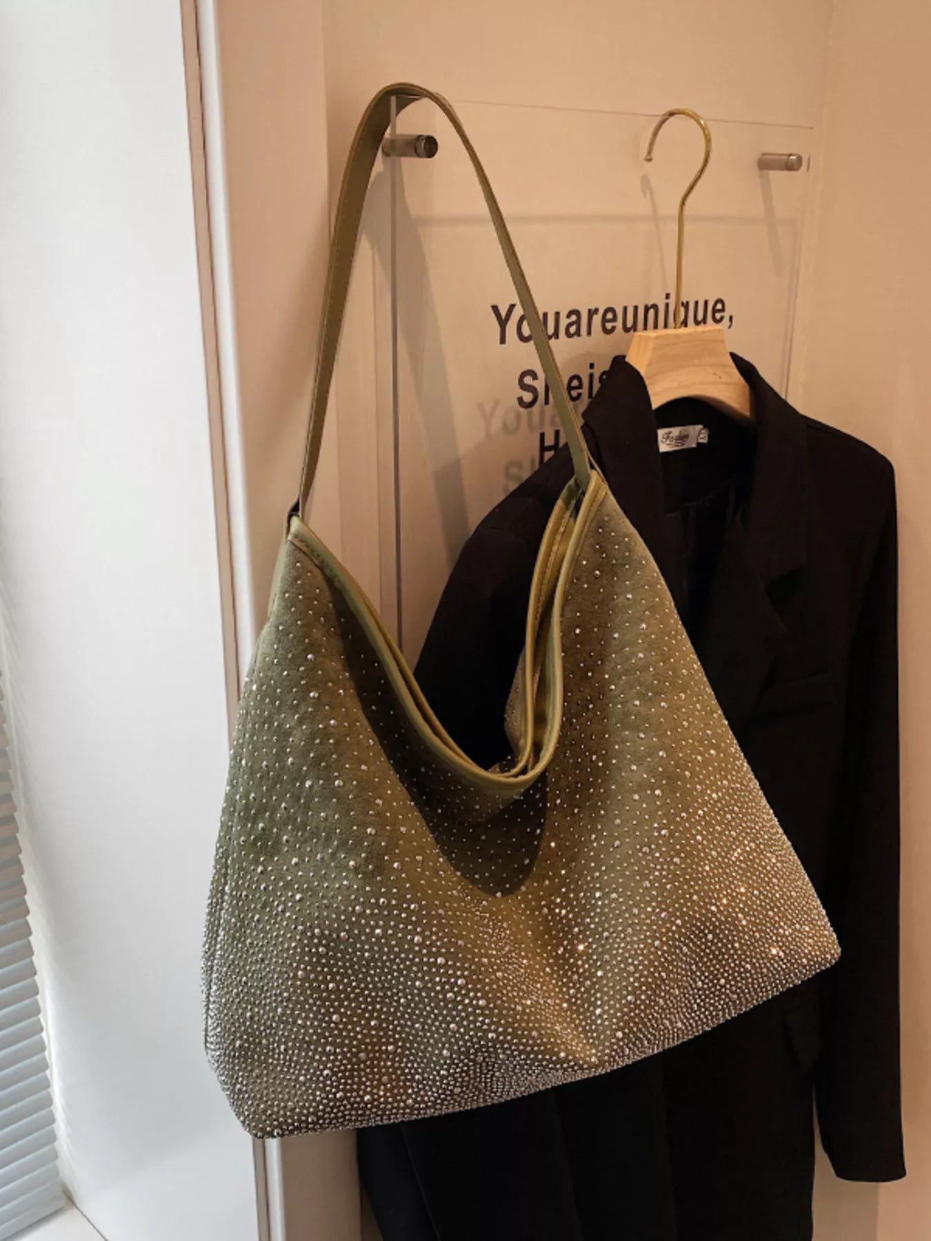 Rhinestone Tote Bag
