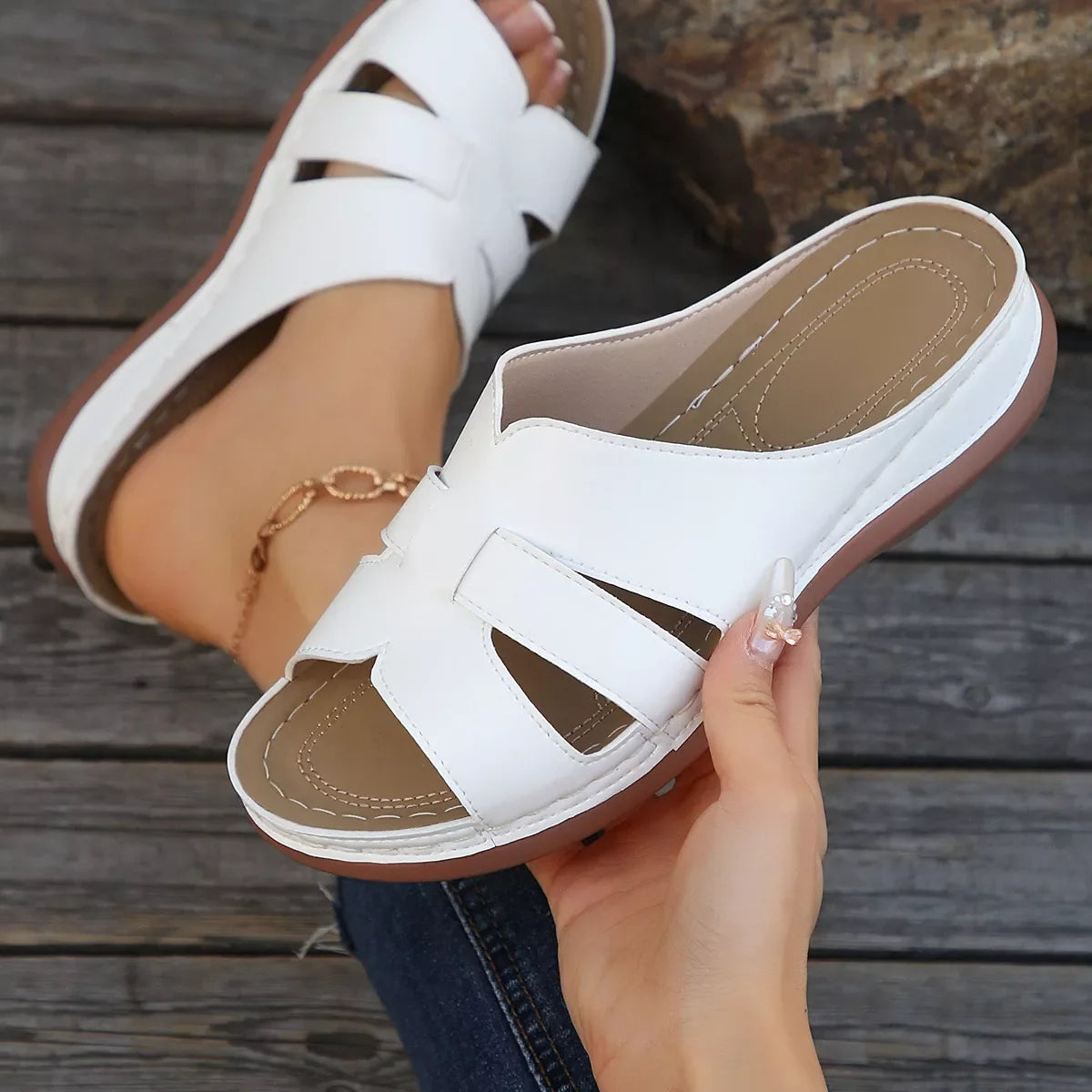Open Toe Wedge Sandals