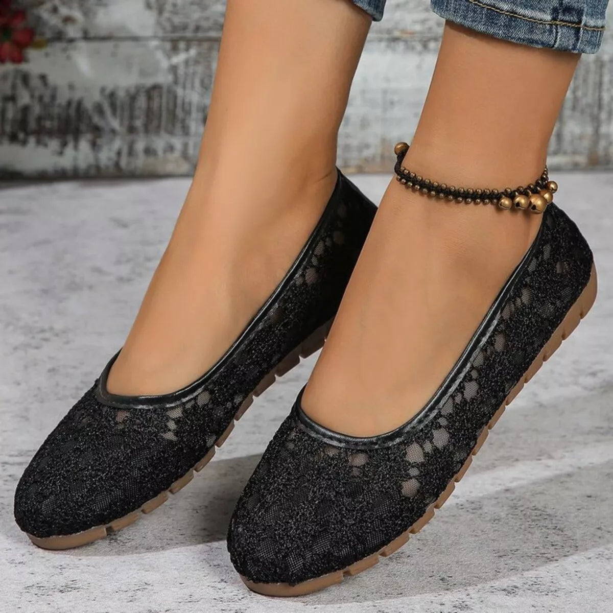 Round Toe Slip-Ons