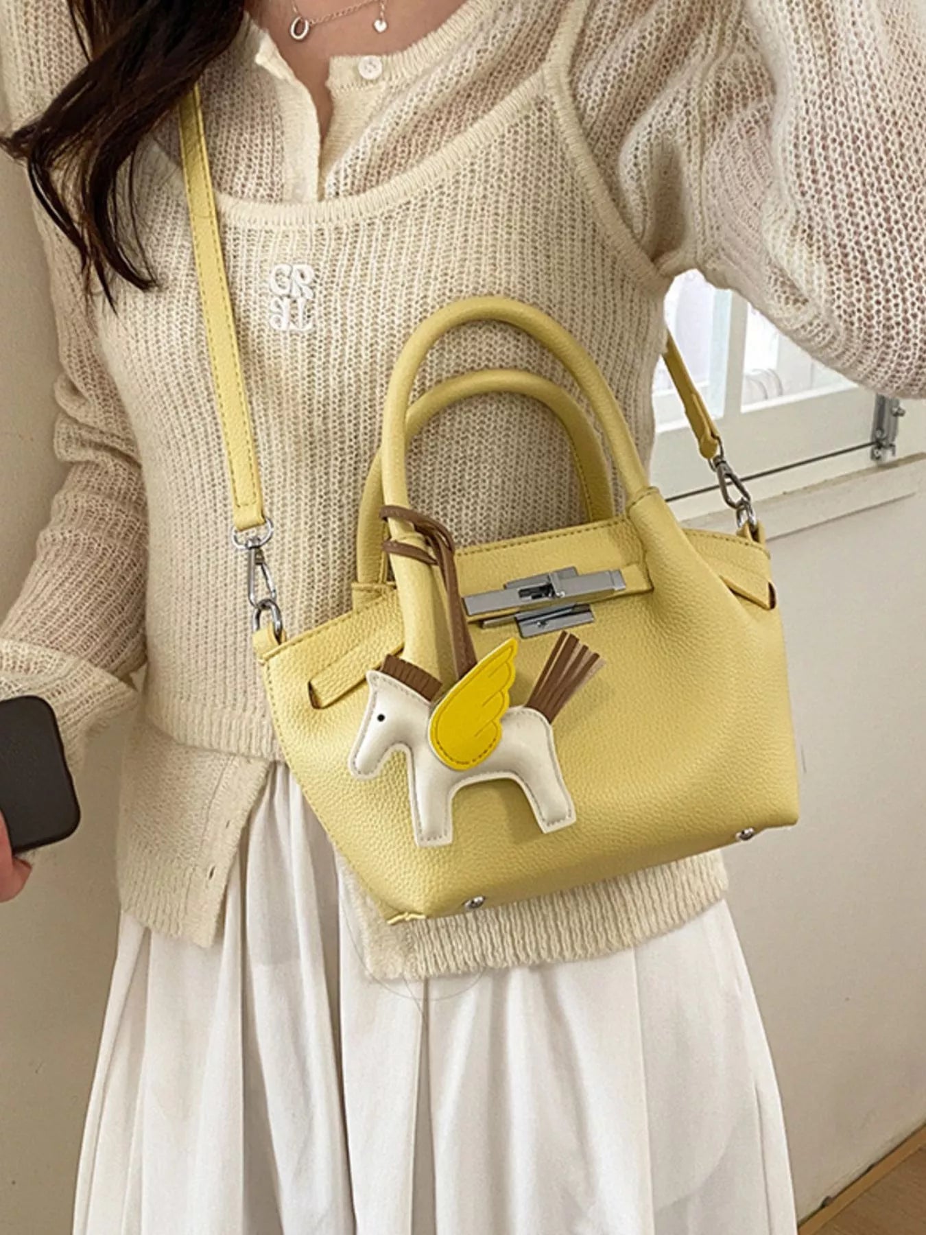 Top Handle Crossbody Bag