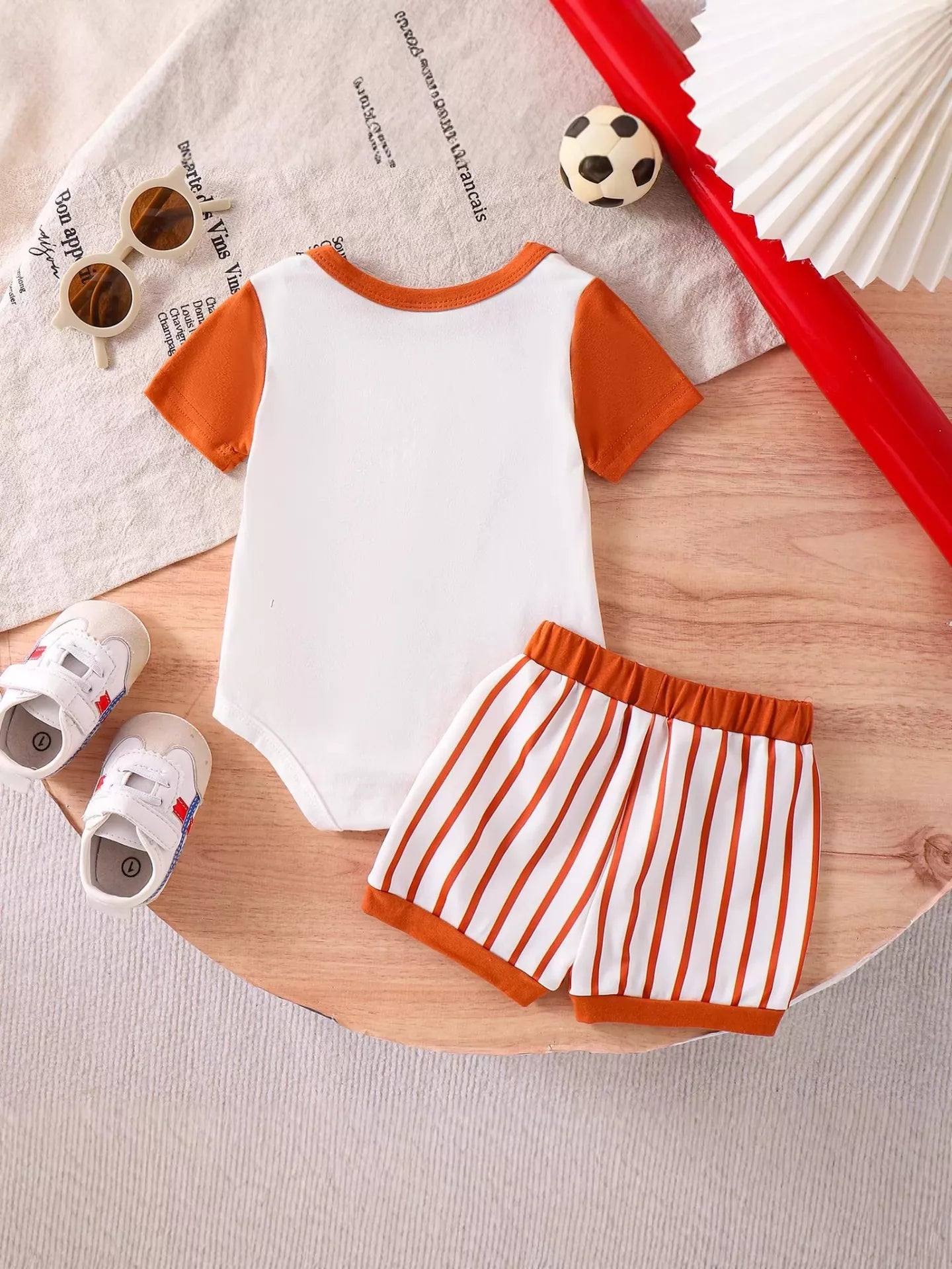 Children's My First Baseball Season Bodysuit and Shorts Set