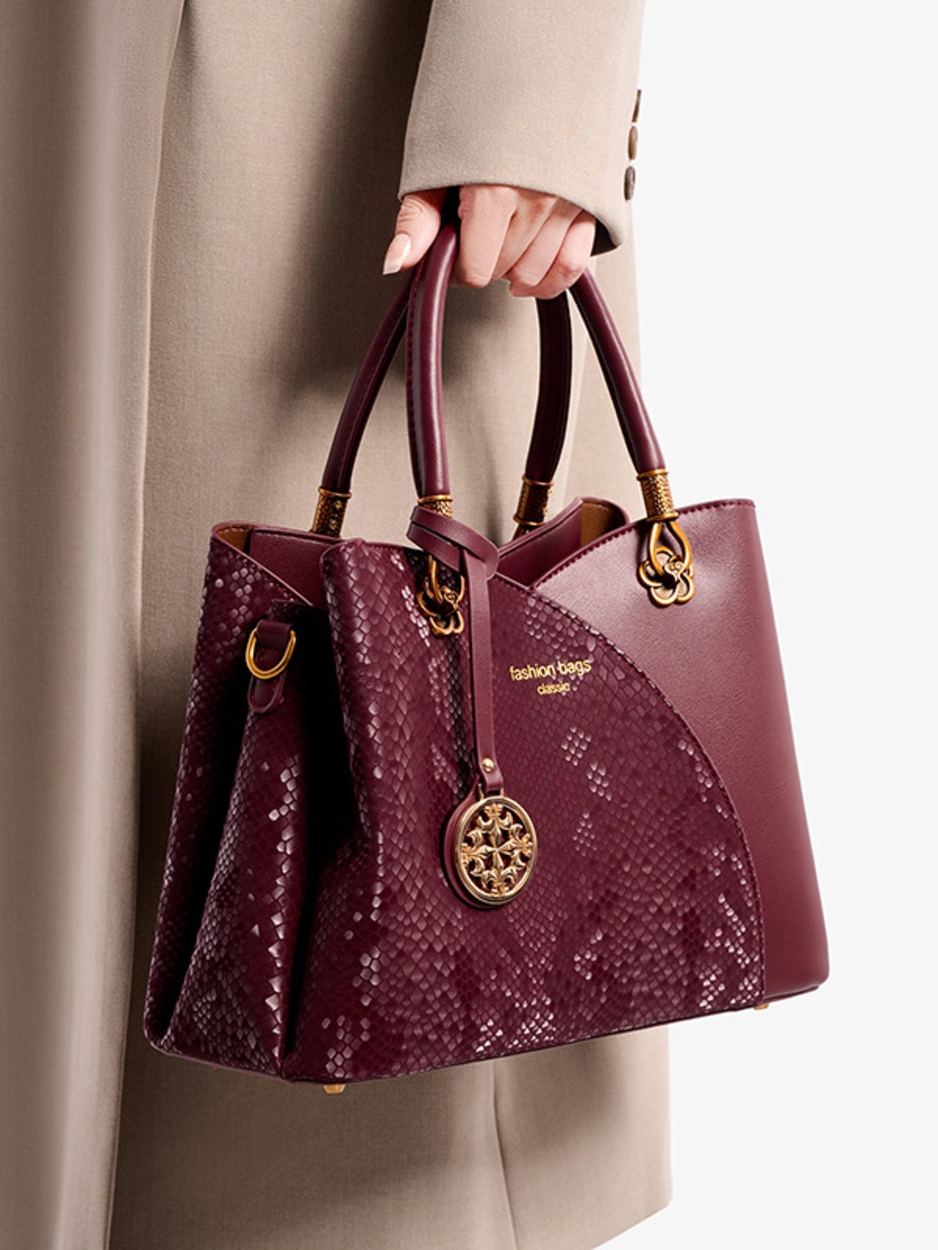 Snakeskin Pattern Handbag