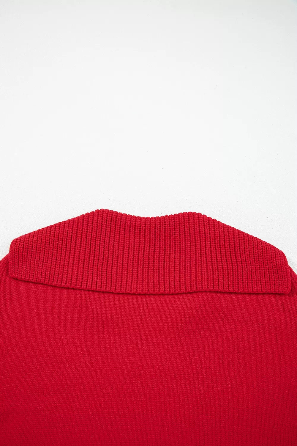 Ribbed Hem Long Sleeve Sweater