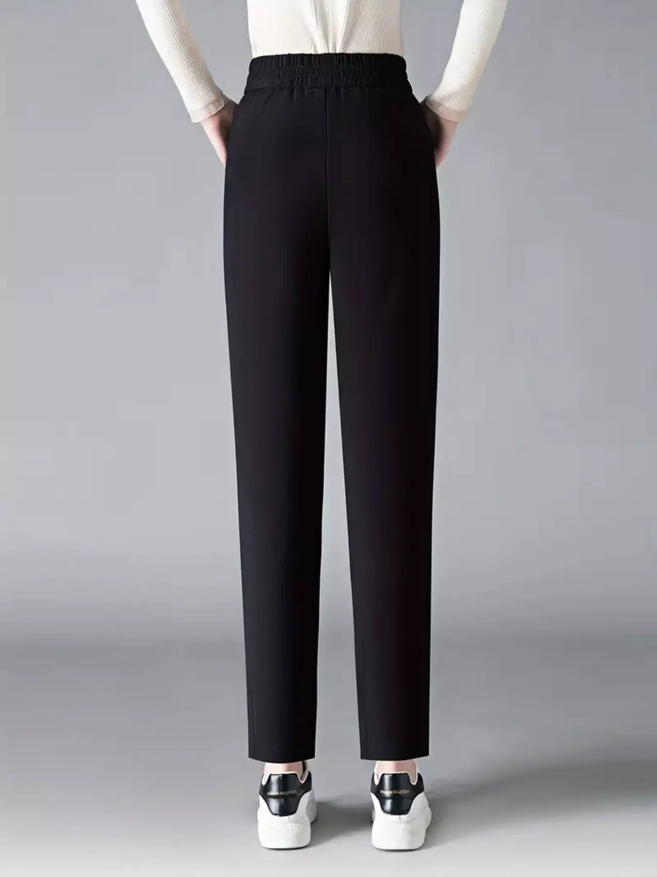 Elastic Waist Loose Fit Pants