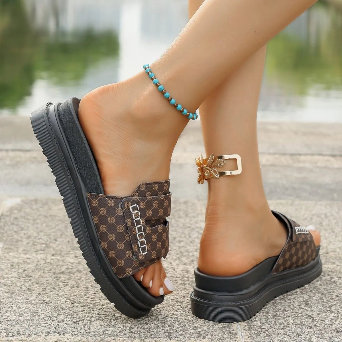 Open Toe Platform Sandals