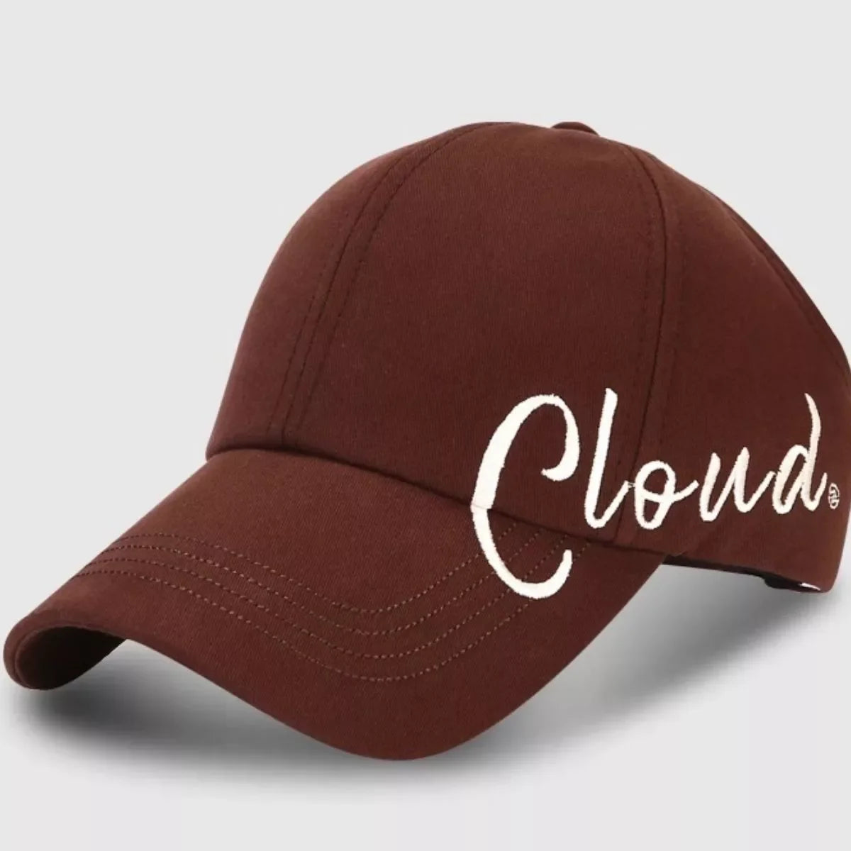 Baseball Cap with "Cloud" Embroidery