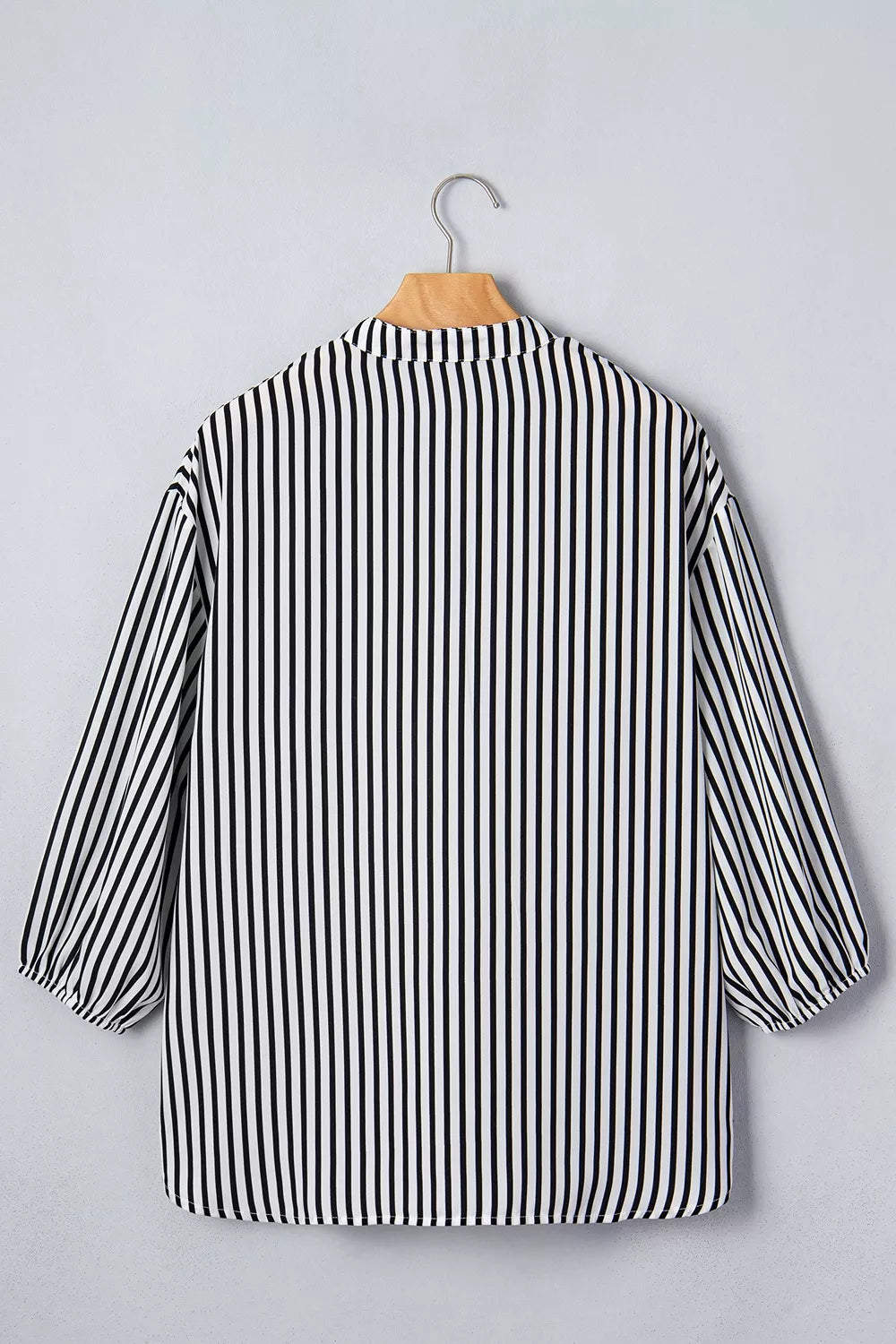 Striped Half Sleeve Button-Up Shirt