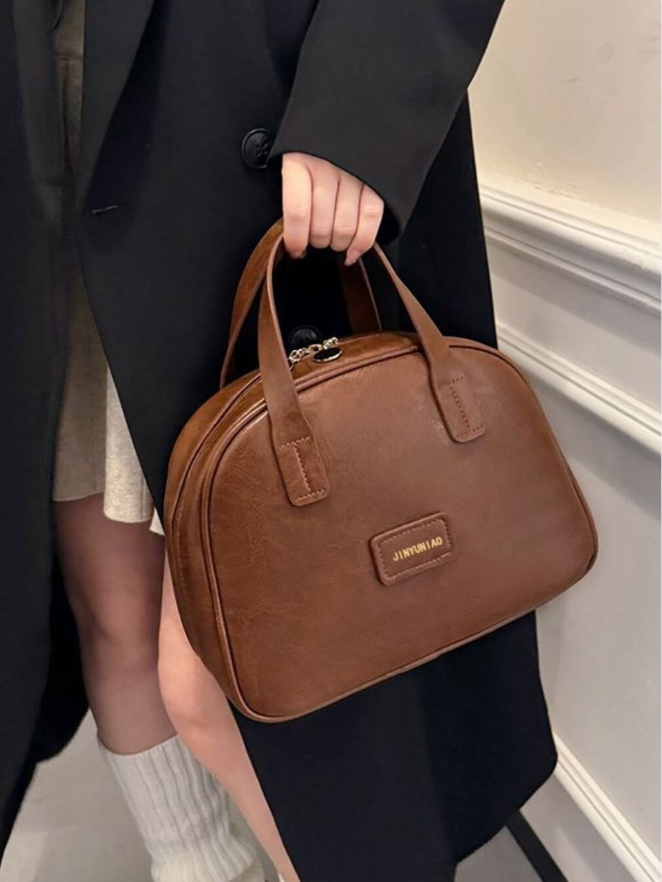 Top Handle Makeup Handbag