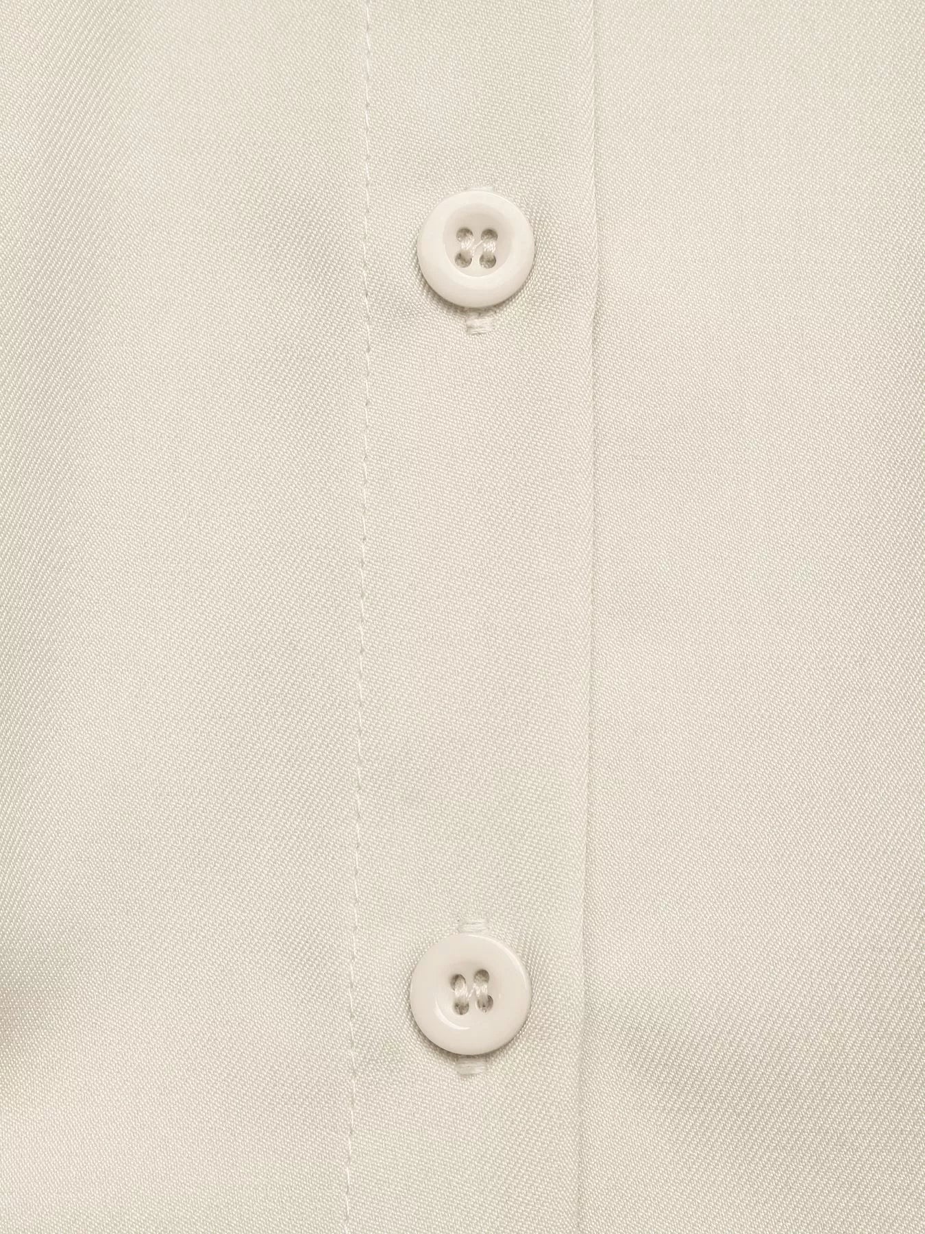 Ruched Button-Up Peplum Shirt