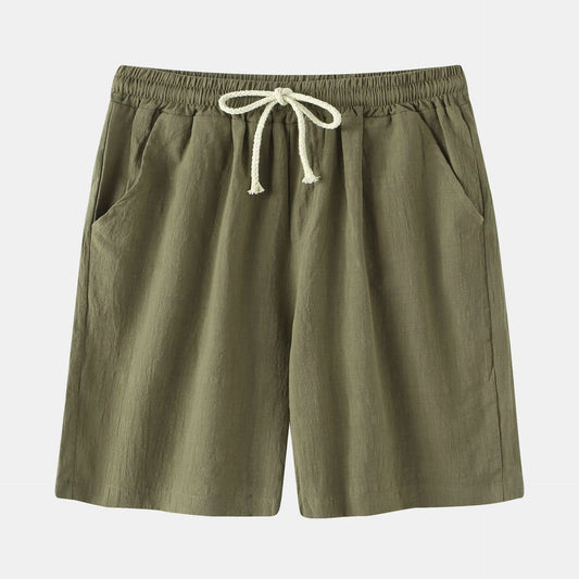Men's Casual Drawstring Elastic Waist Shorts